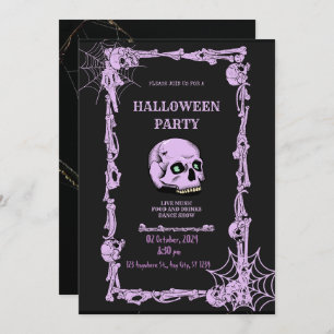 Reserve A Data Vintage Gothic Skull Invitat do Partido Adulto Hal