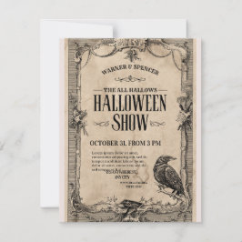 Reserve A Data Vintage Halloween Invitation