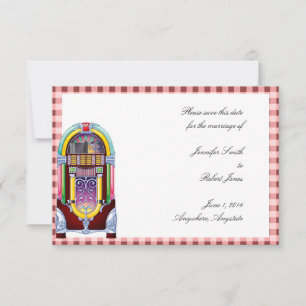 Reserve A Data Vintage Jukebox de 1950 Guarde a Data