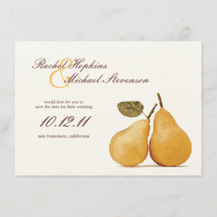 Reserve A Data Vintage Perfect Pair Weding the Date Card (Vintage