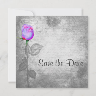 Reserve A Data Vintage Purple Rosebud Wedd