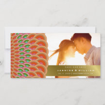 Vintage Scallop Patterno Red E Jade Art Deco