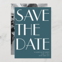 Vintage Typografia Emerald Teal Art Deco Foto