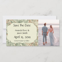 Vintage Verde Suave William Morris Honeysuckle