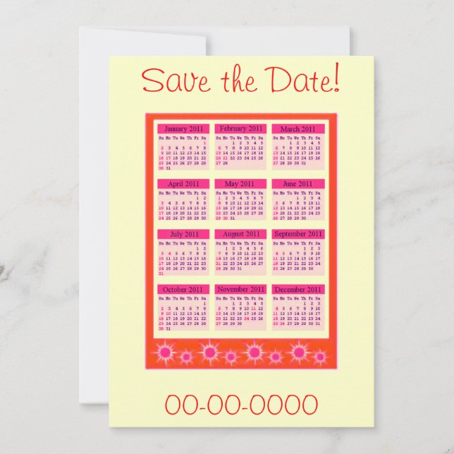 Reserve A Data Visão Geral do Ano Vermelho 2011 (Frente)