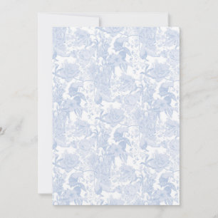 Reserve A Data Vitoriano Floral Toile de Wedgewood Azul