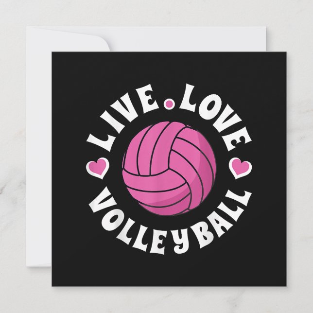 Reserve A Data Viva Amar Volei Para Mulheres Volei Feminino (Frente)