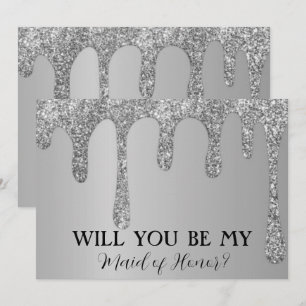 Reserve A Data Você Vai Ser Meu Glitter De Silver Sparkle?