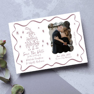 Reserve A Data Voos Whimsical   Portas Desenhadas à Mão   Casamen