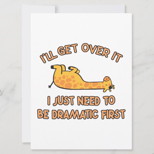 Reserve A Data Vou superar isso, Girafa (Frente)