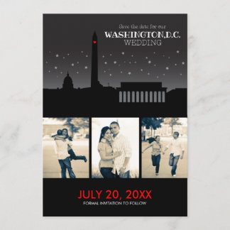 Reserve A Data Washington D.C. Wedding Save-the-date
