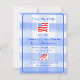 Reserve A Data Watercolor Blue Check USA Flag SALVAR DATA