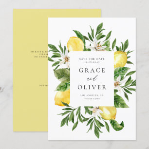 Reserve A Data Watercolor Botanical Lemon Blossoms Quadro Código 