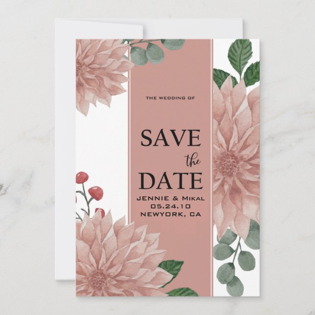 Reserve A Data Watercolor Eucalyptus Leaf Floral (Frente)