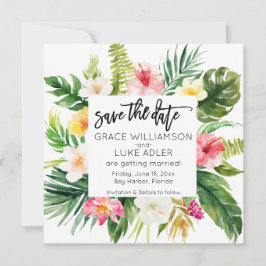 Reserve A Data Watercolor Tropical Floral Salvar A Data