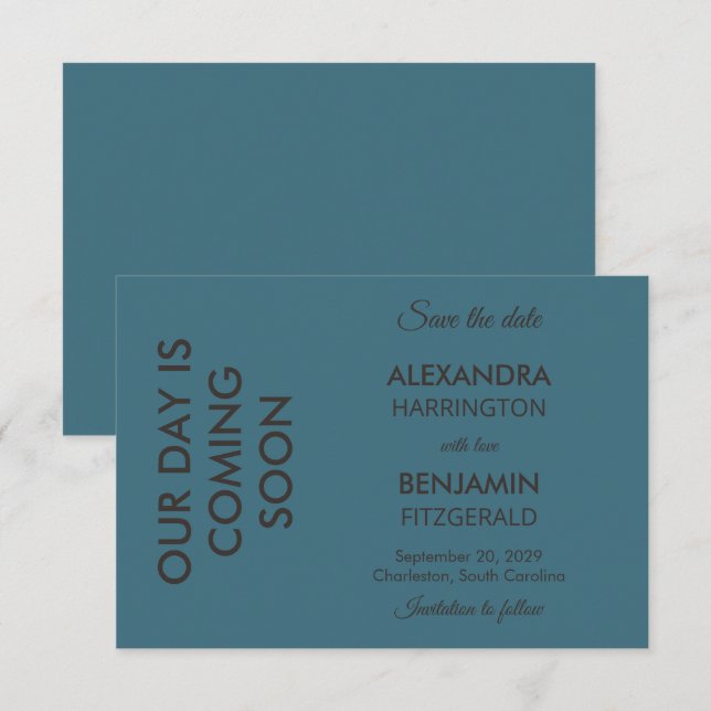 Reserve A Data Wedding Botanical Vintage | Curated Floral Palette (Frente/Verso)