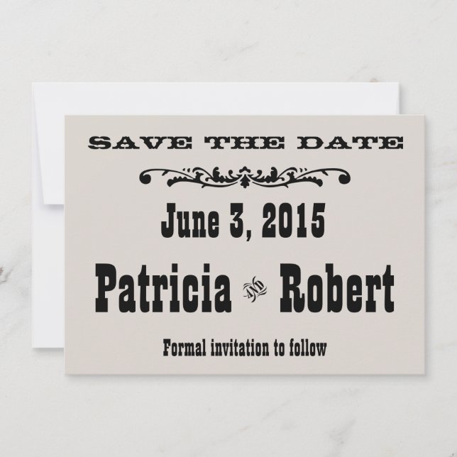 Reserve A Data Western Wedding | Salvar a data (Frente)