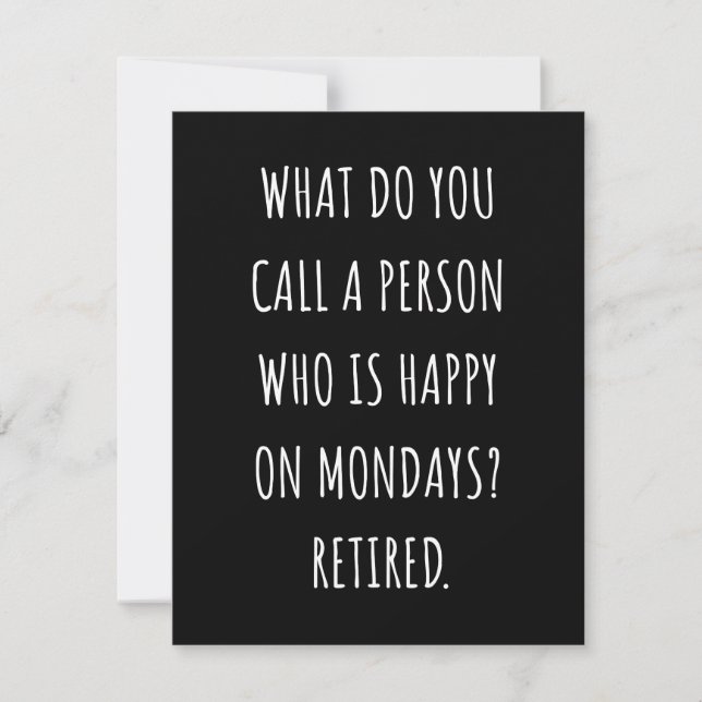 Reserve A Data What Do You Call A Person Who Is Happy On Mondays (Frente)