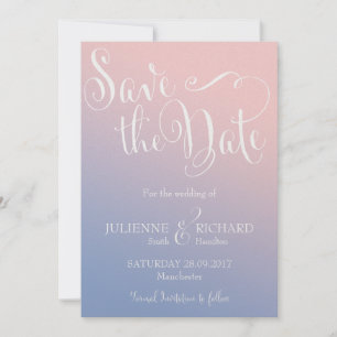 Reserve A Data Whimsical Ombre Fairytale Wedding Salvar Data