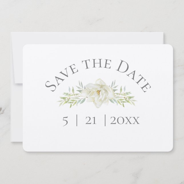 Reserve A Data White Magnolia Salve a Data w Foto (Frente)