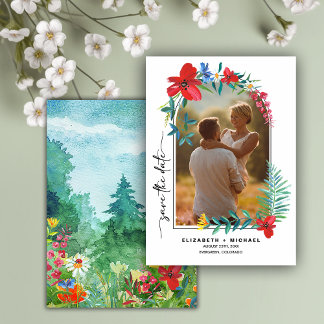 Reserve A Data Wild Meadow | Quadro de flores silvestres | Casame