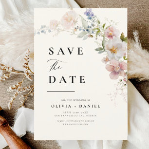 Reserve A Data Wildflower Floral Garden Boho Salvar Data