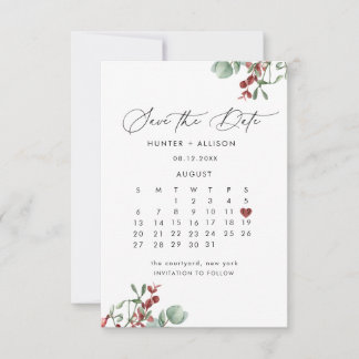 Reserve A Data Winter Save the Date (Salvar a data)