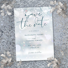 Reserve A Data Winter Wonderland Snow Wedding