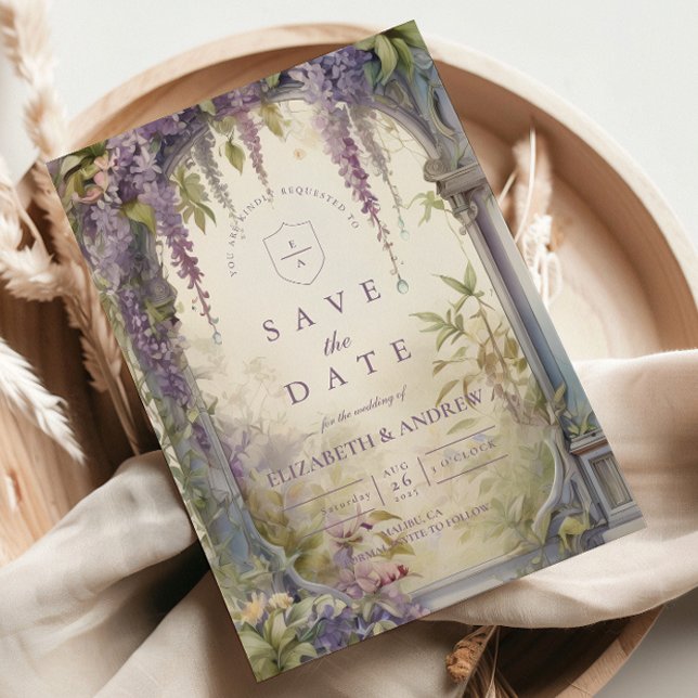 Reserve A Data Wisteria Arch Botanical Wedding (Criador carregado)