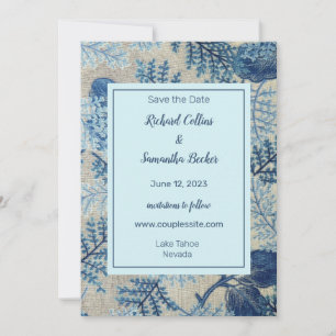 Reserve A Data Woven Floral Wedding Salvar A Data