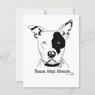 Resgate. Adotar. Placa de Vazio Advocate
