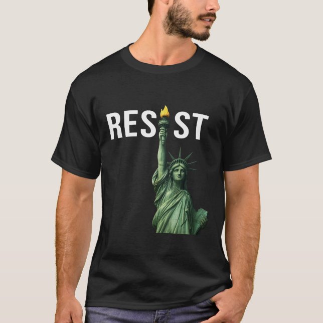 RESIST: Camiseta da Estátua da Liberdade (Frente)