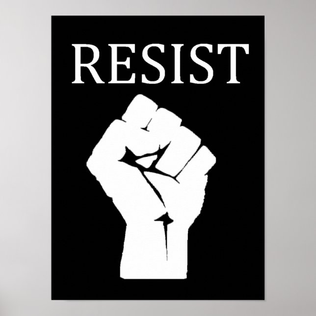RESIST Fist Anti Donald Trump Poster (Frente)