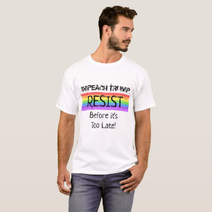 RESISTA acusam a camisa do arco-íris do trunfo