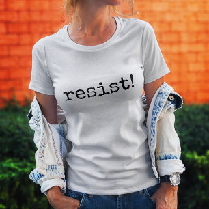 Resista! Camiseta de Citação de Vida