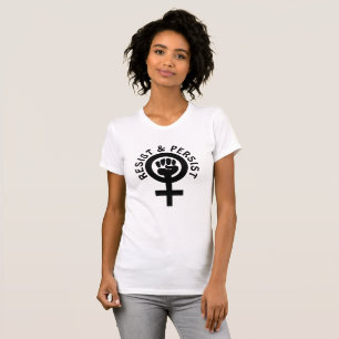 Resista e persista camisa da igualdade das