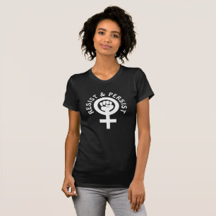 Resista e persista camisa da igualdade das