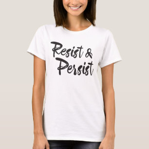 Resista persistem camisa moderna do roteiro de