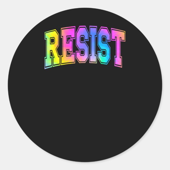 Resiste o adesivo de coloração branca (Frente)