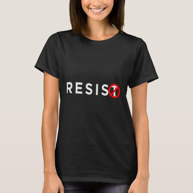 Resistência à Camisa #resiste ao Anti Trump #indiv (Frente)