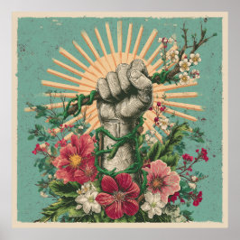 Resistência enraizada - Poster de Protesto Solarpu