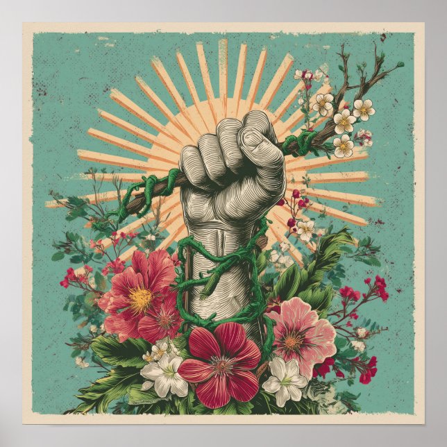 Resistência enraizada - Poster de Protesto Solarpu (Frente)