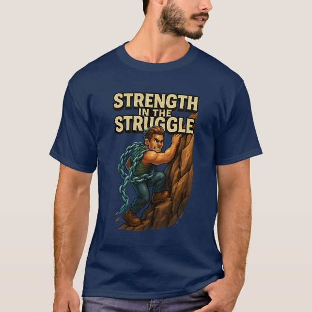 Resistência na Camisa Motivacional de Luta (Frente)