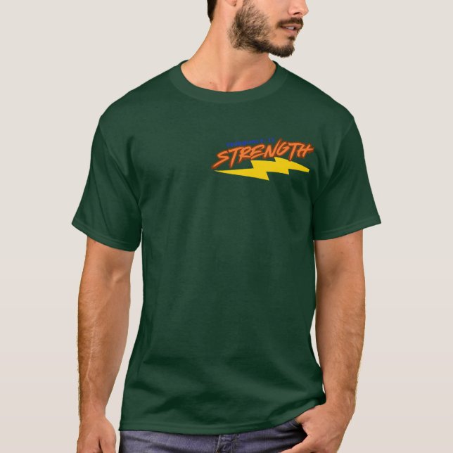 Resistência (Philippians 4:13) Camisa masculina (Frente)