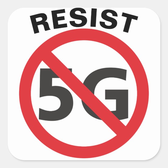 Resistir ao adesivo 5G (Frente)