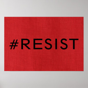#Resistir no Poster de Fotografia de Textura de Li
