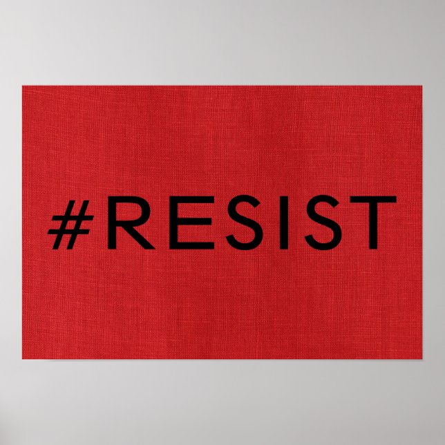 #Resistir no Poster de Fotografia de Textura de Li (Frente)