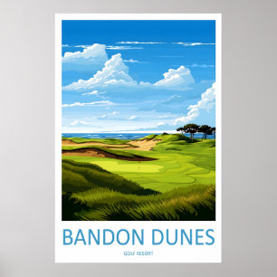 Resort de Golfe Bandon Dunes Impressão de Viagem A
