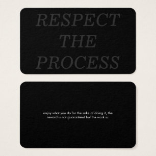 Respeitar o Processo