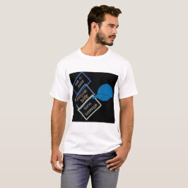 Respeitar T-Shirt Branco de Capa Curta